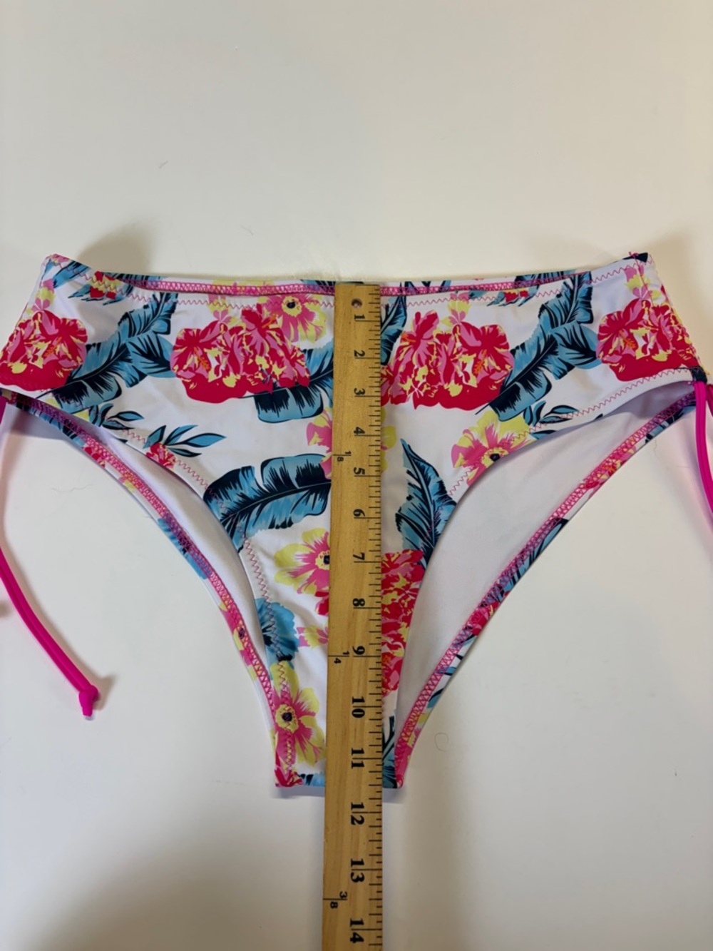 Beachsissi Floral Bikini Women XL Tropical Side Tie Swim Bottom - Picture 6 of 6